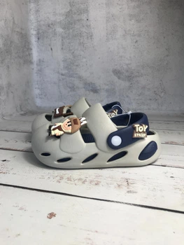 Сабо дитячі BABYSHOP 26/27р-16.5см Сірий (124-2)