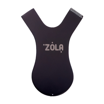 Аппликатор-гребешок для фиксации ресниц металлический ZOLA Comb Applicator черный