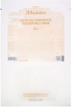 Тканинна маска із ферментами золотого рису JMsolution Lacto Saccharomyces Golden Rice Mask 1x30ml (853274-856852-2)