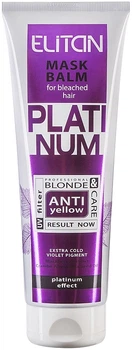 Маска-бальзам для осветленных волос "Платиновый эффект" - Комби Elitan Platinum Anti Yellow Mask Balm 500ml (1291639-985517375-2)