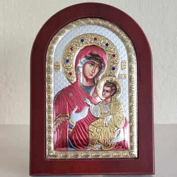 Греческая икона Prince Silvero Божья Мать Иверская 10х14 см MA/E1134DX-C 10х14 см