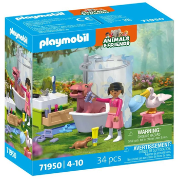 Конструктор Playmobil тварини у ванні 34 деталі (71950)