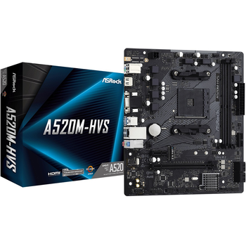 Материнская плата ASRock A520M-HVS Socket AM4