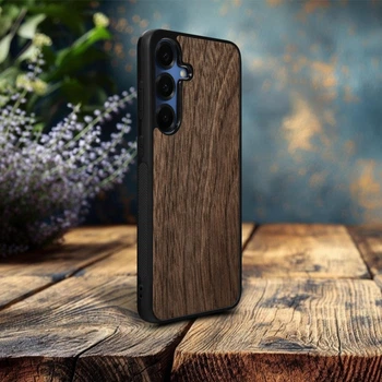 Накладка SkinBacker Wood для Samsung Galaxy S25 Plus Американский орех (79605)
