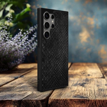 Накладка SkinBacker Mini Python Scales для Samsung Galaxy S24 Ultra Чёрный (79550)