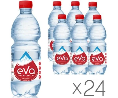 Вода горная газированная Acqua Eva ПЭТ Упаковка 24 шт. х 0,5 л