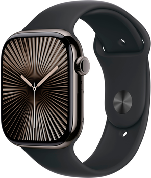 Смарт-часы Apple Watch Series 10 GPS + Cellular 46mm Slate Titanium Case with Black Sport Band - M/L (MWYE3QH/A)
