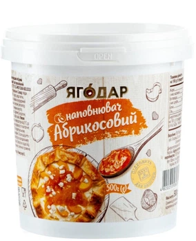 Абрикосовый наполнитель YAGODAR термостабильный с кусочками 500 г (4820255080314)