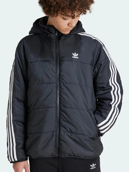 Детская демисезонная куртка для мальчика Adidas Adicolor Originals IY7497 128 см Black (4067895596045)