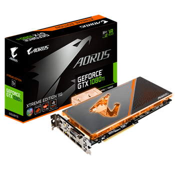 Відеокарта Gigabyte GeForce GTX 1080 Ti Aorus Waterforce WB Xtreme Edition 11GB GDDR5X (GV-N108TAORUSX WB-11GD:5) Б/в