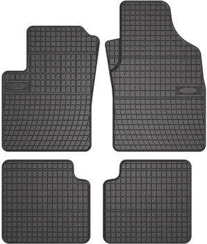 Комплект автомобільних килимків Frogum Basic El Toro для Fiat 500 від 2007 / Fiat Panda II 2003–2012 / Fiat Panda III від 2012 / Ford Ka II 2008–2016 Чорний 4 шт (5906764032460)