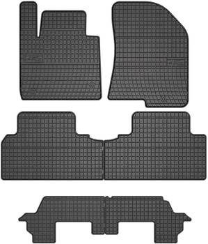 Dywaniki samochodowe Frogum Basic El Toro do Kia Carens IV 3 rząd siedzeń 2013–2019 Czarne 2 szt (5907377541493)