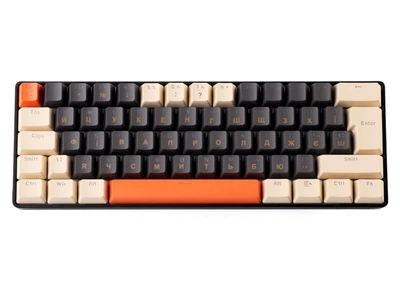 Игровая механическая клавиатура с RGB подсветкой на красных свитчах TKL 60% проводная клава механика ТКЛ