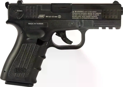 Пистолет пневматический ASG ISSC M22. CO2. 4,5 мм кал. 4.5 мм Black