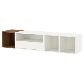 Телевізійна шафа ІКЕА EKET 175x35x35 см коричневий горіх (s49580998)