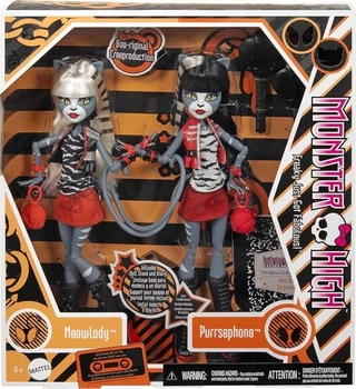 Кукла Монстер Хай Мяулодия и Пурсефона Репродукция Monster High Meowlody Purrsephone Doll Reproductions Mattel