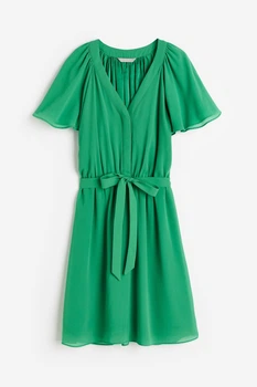 Платье H&M XS зеленый 2071152719