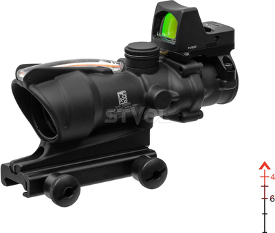 Комплект TRIJICON прицел ACOG 4x32 BAC и прицел коллиматорный RMR 3.25 МОА
