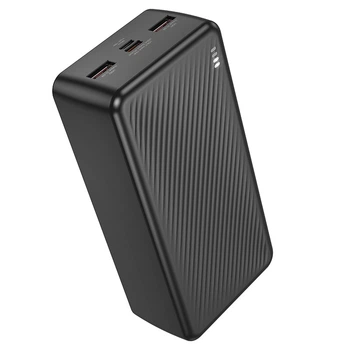 Павербанк повербанк 30000mAh зі швидкою зарядкою 22.5W BOROFONE BJ56B 2USB, 1Type-C Чорний