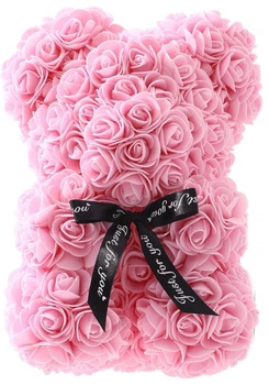 Букет-Медведик из 3D роз Teddy Bear 25см розовый