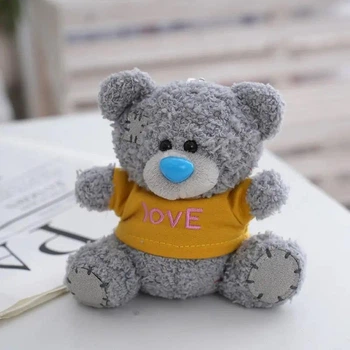 Брелок-іграшка плюшевий ведмедик Teddy Love жовтий 12 см