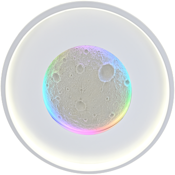 Смарт люстра управляемая светодиодная LUNA RGB 70 Вт 510x55 мм Белая