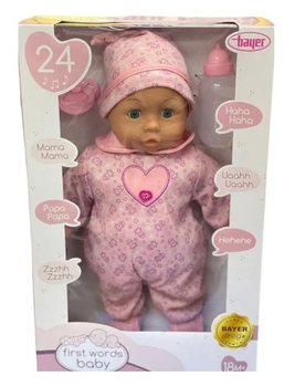 Lalka bobas Bayer Design First Words 38 cm 93824CO (4003336420081)