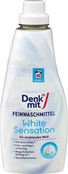 Засіб для прання Denkmit для білих речей White Sensation 1 л (40 прань)