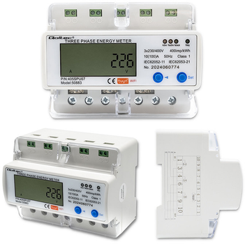Trójfazowy elektroniczny licznik Qoltec 50883 (5901878508832)