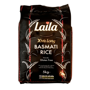 Экстра Долгозернистый Рис басмати 5 кг Laila 5020580004965