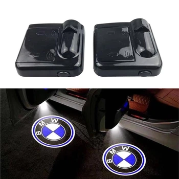 Универсальная Подсветка дверей с логотипом авто BMW (БМВ) на батарейках