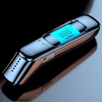 Алкотестер BauTech цифровой бесконтактный с LED-дисплеем Чёрный (1015-835-00)