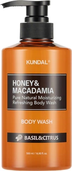 Гель для душа Kundal Honey & Macadamia Body Wash Basil & Citrus 500 мл (8809568745697)