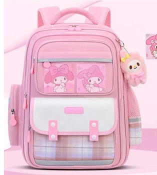 Шкільний дитячий портфель для дівчаток My Melody Kuromi, рюкзак 41х29х18 см, шкільний рюкзак Kuromi, рожевий