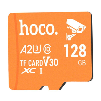 Карта памяти Hoco microSDXC 128Gb A2 V30 (UHS-1 U3) (Class 10) (R-100 Mb/s, W-30 Mb/s) для Full HD и 4К