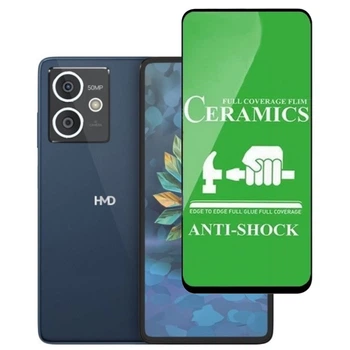 Защитное стекло-пленка Fiji Ceramics для HMD Crest полная проклейка черный