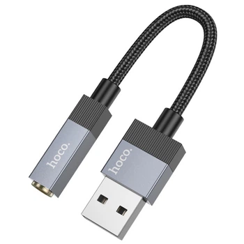 Адаптер Hoco UPA32D Clever audio converter USB to 3.5 Black