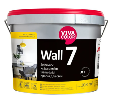Краска интерьерная акриловая шелковисто-матовая Viva Color Wall 7 Прозрачная 0.9 л