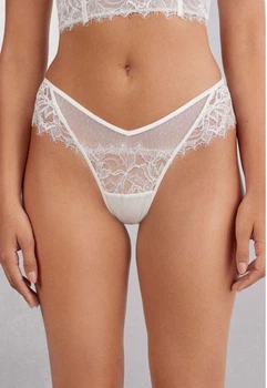 Жіночі трусики білі бразиляни (S) Intimissimi