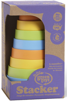 Zabawka edukacyjna Green Toys STK01R Moja pierwsza piramida (793573680792)