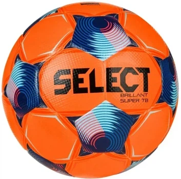 Футбольний м'яч Select Brillant Super FIFA TB v25 помаранчево-синій, розмір 5, синтетична шкіра, 32 панелі, латексна камера, вага 410–450 г(OB_729F42758991)