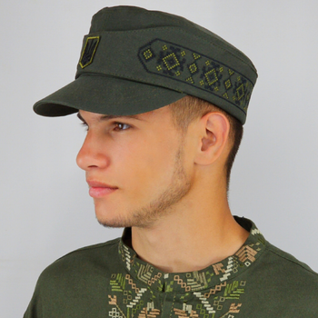 Мазепинка 100% бавовна, мазепинка з кокардою, Бандерівка з вишивкою, німка 57