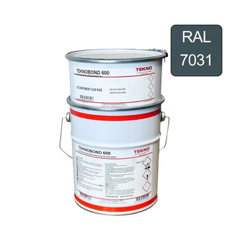 Эпоксидная краска для бетонного пола Teknobond 600 5 кг. Cерая (RAL 7031)