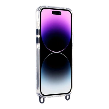 Панель-накладка Lanyard Case MagSafe для Apple iPhone 16 Pro с удобным регулируемым шнурком Black 37098_3610353