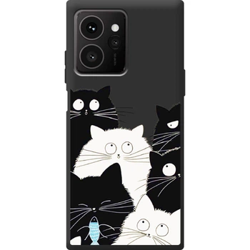 Силиконовый Черный Чехол с Картинкой для HMD Skyline Принт (Кошки) (66409-ysb005)