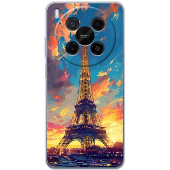 Силиконовый Чехол с Картинкой для ZTE Nubia V70 Max Принт (Париж, Эйфелева Башня) (66412-ysm038)