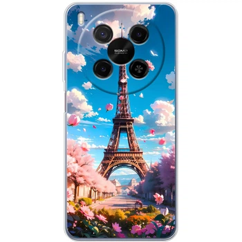 Силиконовый Чехол с Картинкой для ZTE Nubia V70 Max Принт (Париж, Эйфелева Башня) (66412-ysm035)