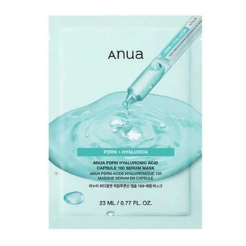 Тканинна маска Anua PDRN Hyaluronic Acid Capsule 100 Serum Mask з гіалуроновою кислотою і PDRN, 1 шт