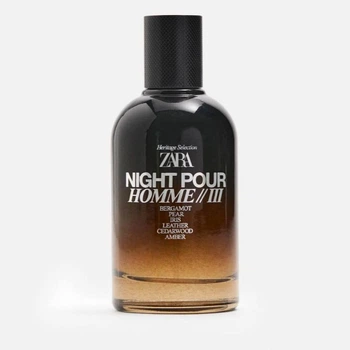 Чоловічі парфуми Zara Night Pour Homme III EDP 100 ml – чоловічий деревно‑східний парфум з кардамоном, ірисом та амброю