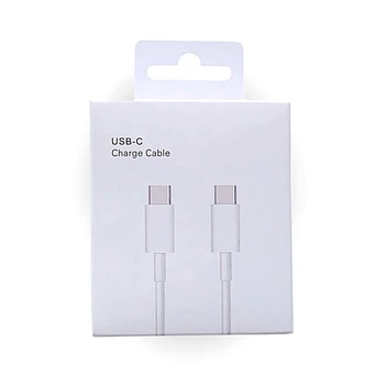 Кабель для зарядки Type-C – Type-C White Edition зарядный кабель 1 м быстрая зарядка передача данных